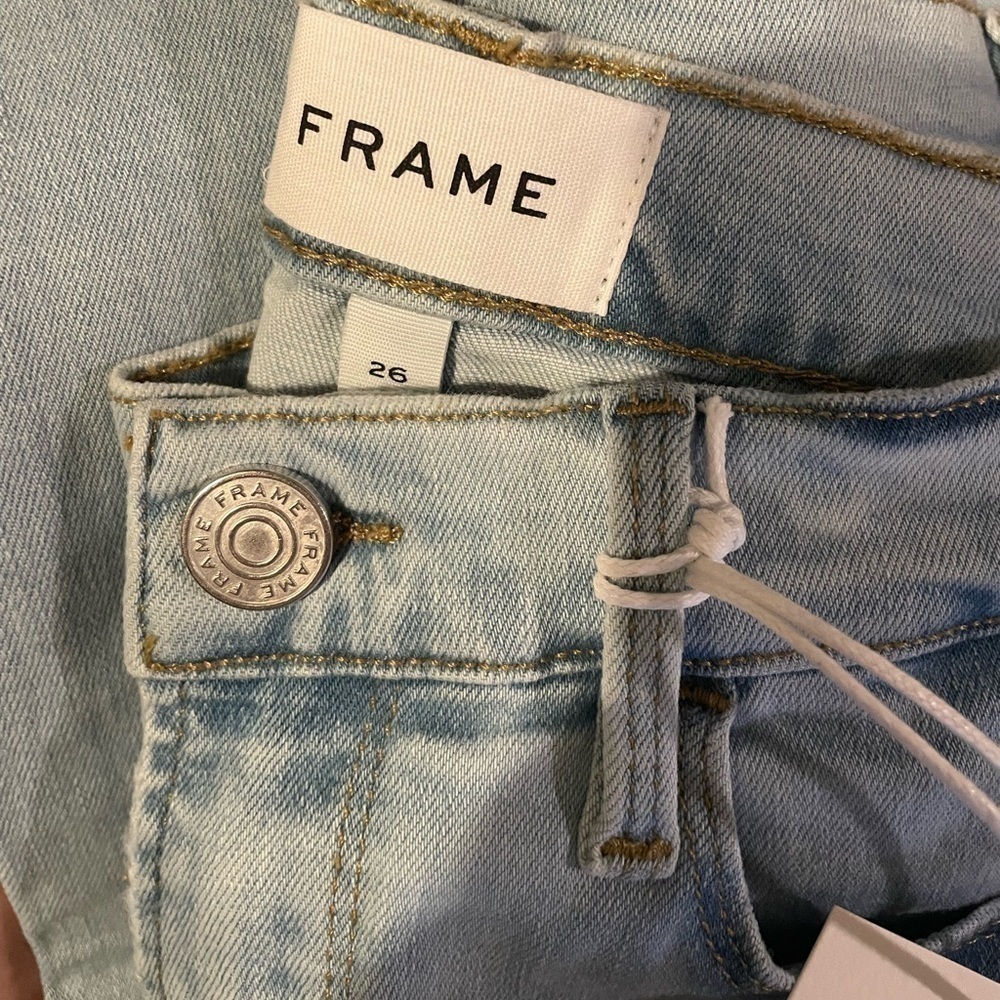 Frame Le Skinny De Jeanne Crop 26 Light‎ Denim Jeans - Picture 7 of 9